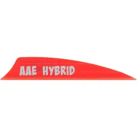 1005568 Aae Hybrid 2.0 Shield Cut Vanes Red 50 Pk
