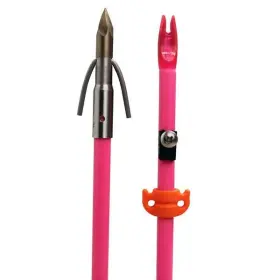 Ams Bowfishing 645756203017 Chaos Fx Tip-turn Release Point With Fiberglass Shaft - Pink