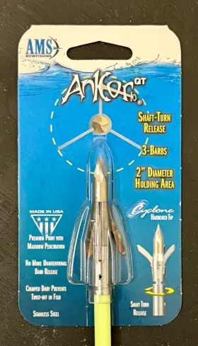 Ams Bowfishing 645756207053 Ankor Arrow Shaft Turn Release New