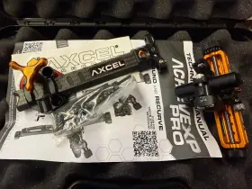Axcel 611254035818 Achieve Xp Pro Compound 6 Inch Diamond Weave Carbon Bar Target Bow Rh Orange