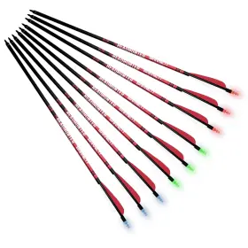 Barnett 042609200504 - Carbon Headhunter Lighted Strobe Crossbow Arrows Multicolor Strob