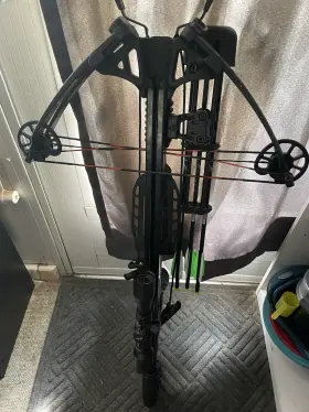 78088 Barnett Stalker 380 Camo Compound Crossbow 415 Fps Halo Scope Rope Cocker