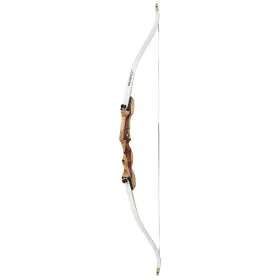 A5bex4815 Bear Archery Bullseye X 48 Inch 15# Rh Youth Recurve Bow White