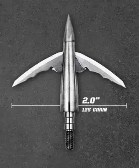 Beast Broadheads 649310940080 Titanium-steel Hybrid 2 Inch Cut Blade 125 Gr
