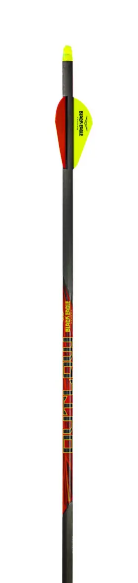 Black Eagle 811998023281 Outlaw 19/64 Inch Fletched Arrows 6pk White Crested 350 Spine 153