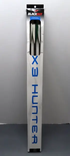 Blackout 791331910266 X3 Hunter 6 Pack Carbon Arrows 340 Spine 4 Inch Feather Vanes New