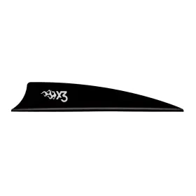 101051bk3 Bohning X3 3 Inch Vane 36 Pk Black