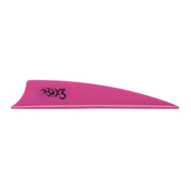 101051hp3 Bohning X3 3 Inch Vane 36 Pk Hot Pink