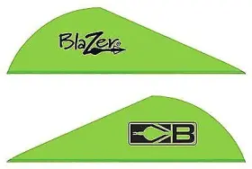 10831ng2 Bohning Blazer Universal Vanes 2 In Solid Neon Green 36/pk
