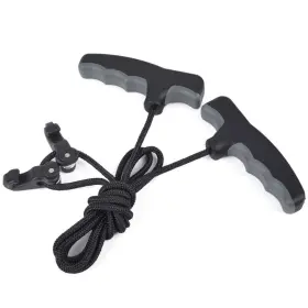 Baac-0911-cr001-gy Bow And Arrow College Crossbow Rope String Cocking Device Double Handle For Archery Hunting Too