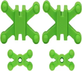 Bowjax 767223340497 Rev.crossbow Kit Split Limb 15/16 Inch Gap 2 Stirrup Dampeners Green