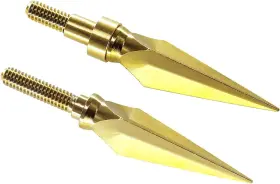 Brand Geordn 788934994441 Traditional Bow Hunting Broadheads 150 Grains 12mm 100/125 Grains-gold 12 Pk