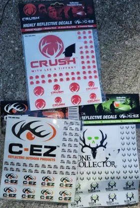 C-ez Reflective Outdoor Products 634392199358 3pk Highly Decals 20 Arrow Wrap Strips 8 Treestand Wraps