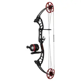 Abf23b2205r Cajun Shore Runner Evs Rh50 Bowfishing Bow Kit Black/red