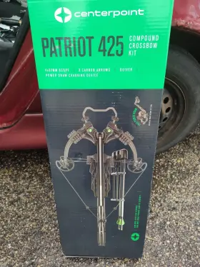 Axcaw200ckpd.1 Centerpoint Patriot 425 Compound Crossbow Kit Nib Scope 3 Bolts Quiver Crank