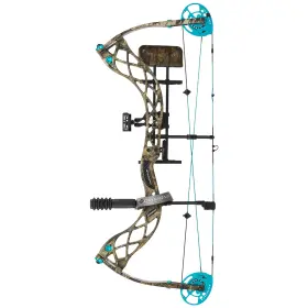 B13380 Diamond Archery Carbon Knockout Rh 60# Breakup Country Compound Bow Rak System