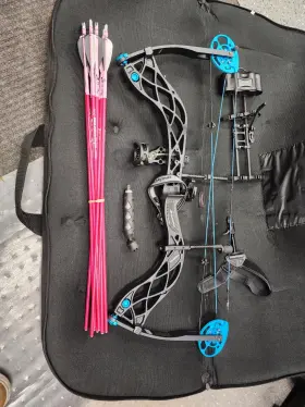 Diar-b1338-virt Diamond Archery Womens Carbon Knockout Adjustable Compound Bow 40 Pounds 25in