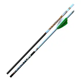 001165 Easton 6mm Venture 600 Fletched Arrows 6-pack Carbon Fiber