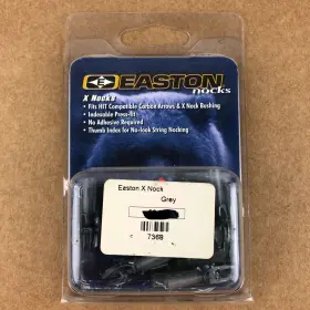 213488 Easton X Nocks Gray Smoke 12 Pack Dozen # Bow Hunting Archery Arrow