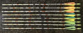 Xx75 Easton 2314 Camo Hunter Super Lite Aluminum Arrows Qty 8 - Used