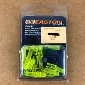 396317 Easton H Nocks Fluorescent Yellow 12 Pack # Bow Hunting Archery Arrow