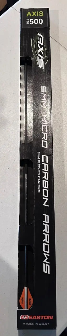 419390 Easton Axis 5mm Micro Carbon Fletched Arrows 6 Pack