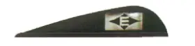 61331 Easton Technical Products Diamond Vanes 380 Black