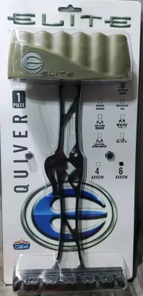 Qr-00037 Elite 1-piece Quiver 6 Arrow All Colors