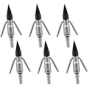 Ellen Archery 737838099295 6pcs Bowfishing Broadhead Fishing Arrow Tips 225 Grain For Compound Bow Cros