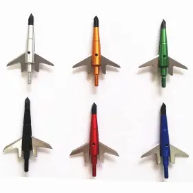 Fay Outdoor Sport 699956052579 Expandable Hunting Broadheads 100 Grain Archery Screw-in Arrowheads With Two