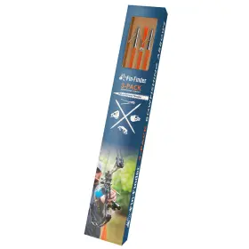 Fin-finder 810096080479 Raider Pro Bowfishing Arrow With Slide 3 Pack Orange Riptide Point