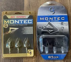 000116 G5 Outdoors 1 Pack Of 3 Montec Broadheads Pre-season - 85 Gr Inch Dia