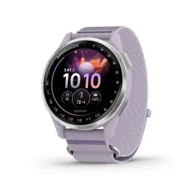 010-03898-10 Garmin 753759355623 Approach J1 Silver Bezel With Lilac Comfortfit Band