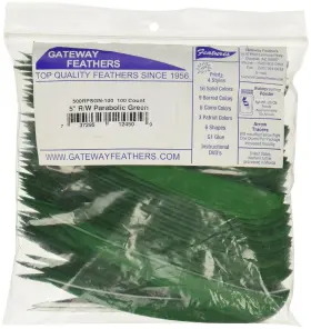 Gateway 500rpsgn-100 Parabolic Feathers Green 5 Inch Rw 100 Pk