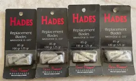 02203 Grim Reaper Hades 4 Packs Replacement Blades- 85/100/125 Gr Model