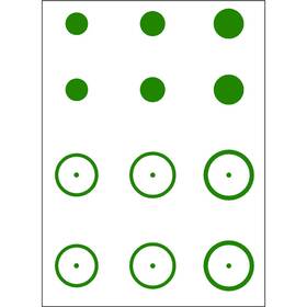 1402708 Gunstar Mongo Target Reticle Set Green