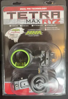 Ck-hyt-ryzmx-2510-gred-grv Hha Tetra Max Ryz Cerakote Gray Picatinny Mount Double Pin .010 Green Red