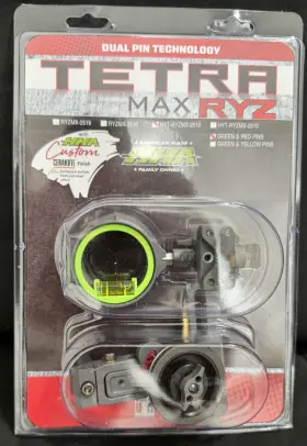 Ck-hyt-ryzmx-2519-gred-grv Hha Tetra Max Ryz Cerakote Gray Picatinny Mount Double Pin .019 Green Red
