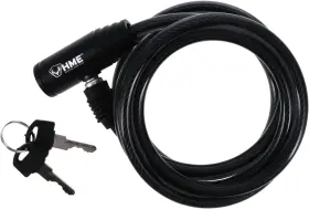 Hme Products 705353528262 Self-coiling 6-foot Easy-to-use Tree Stand Cable Lock With 2 Keys Hme-tcl