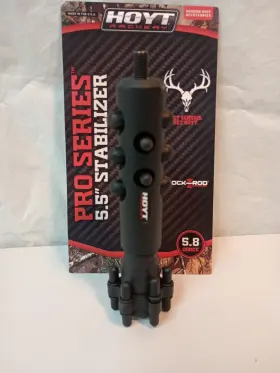 5.8-ounces Hoyt Archery Pro Series 5.5 Inch Stabilizer With Shock-rod Technology Black