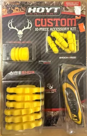Hoyt 767592772486 Rare Archery 10-piece Custom Color Compound Bow Accessory Kit Grip Dampers