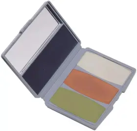 00264 Hunters Specialties Camo Compac 4 Color Woodland Makeup Compact Kit New