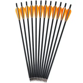 Kikzok 888228594118 12 Pack Crossbow Bolts Carbon Arrows 16/18/20/22 Inch Hunting Archery Bio Cro