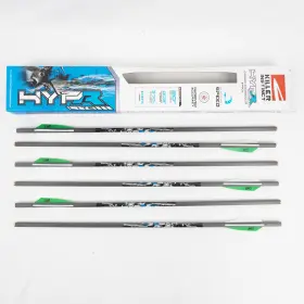 1065-6 Killer Instinct 859826007294 Hypr-lite 20in 100% Carbon Crossbow Bolts - 6 Pack