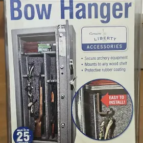 11013 Liberty Safe Bow Hanger Brown Metal Rubber Protective Coating Supports 25 Lbs