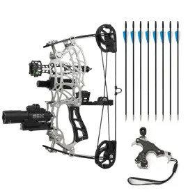 Style-1 Limaity Compound Bow And Arrow Set For Adults Youth - 15-32 Lb Adjustable Draw Weight