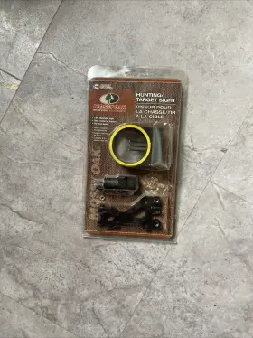 Mossy Oak Hunting Accessories 013893474407 Bow Sight 3 Pin Adjustable With Fiber Mount / Target Box