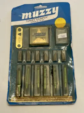 Muzzy 050301295001 Nos Turkey Thumper 130 Gr Screw Inch Broadheads - Vintage