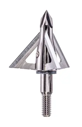 1000625-ssi Muzzy Broadheads New Trocar Crossbow 125 Grain 3 Blade Gra Inch Silver