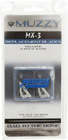 Pnt2842507 Muzzy Bowhunting 3-blade Replacement Blades For 225-mx3-3 One Size Silver